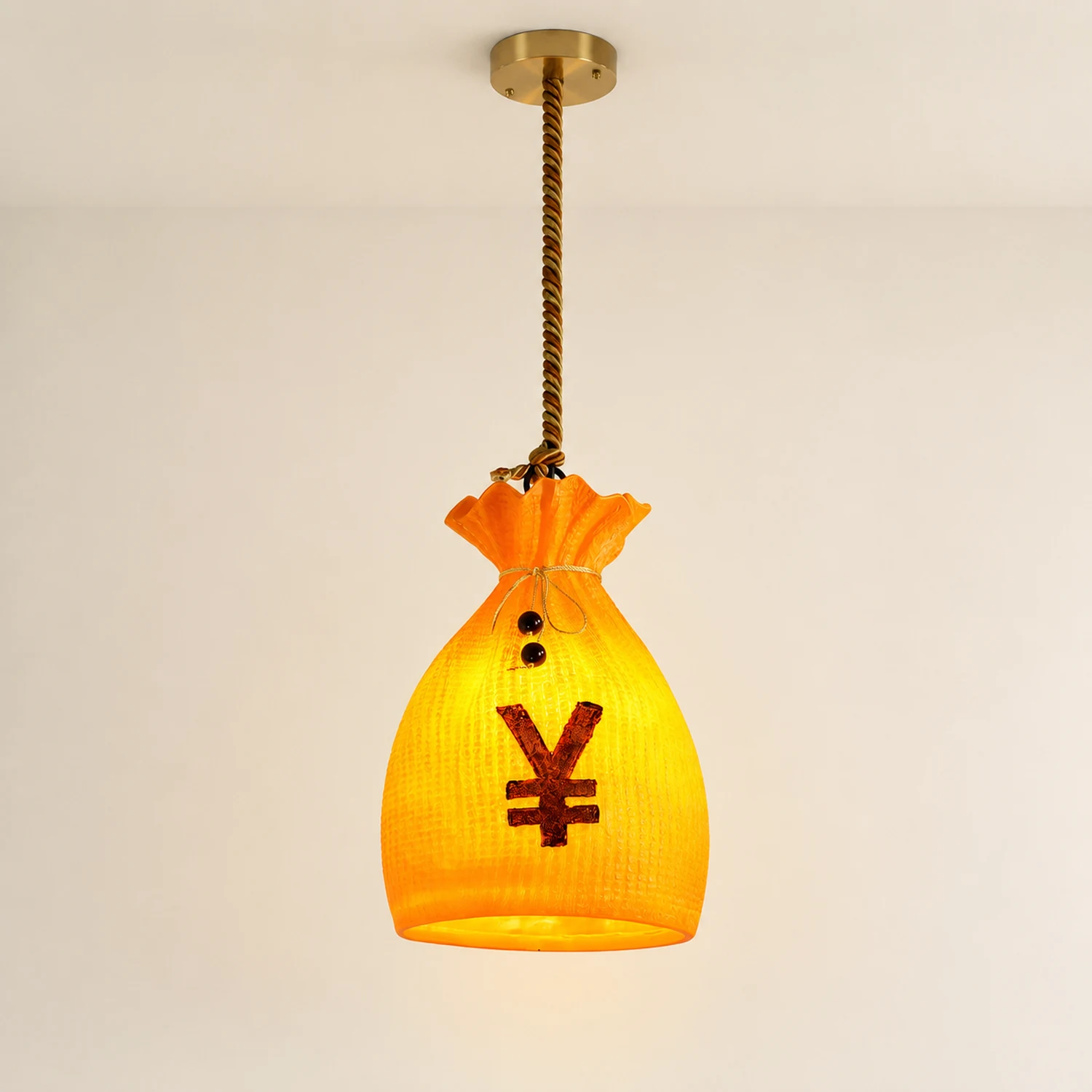 Prosperity Pouch Resin Pendant Lamp - Lumpaz