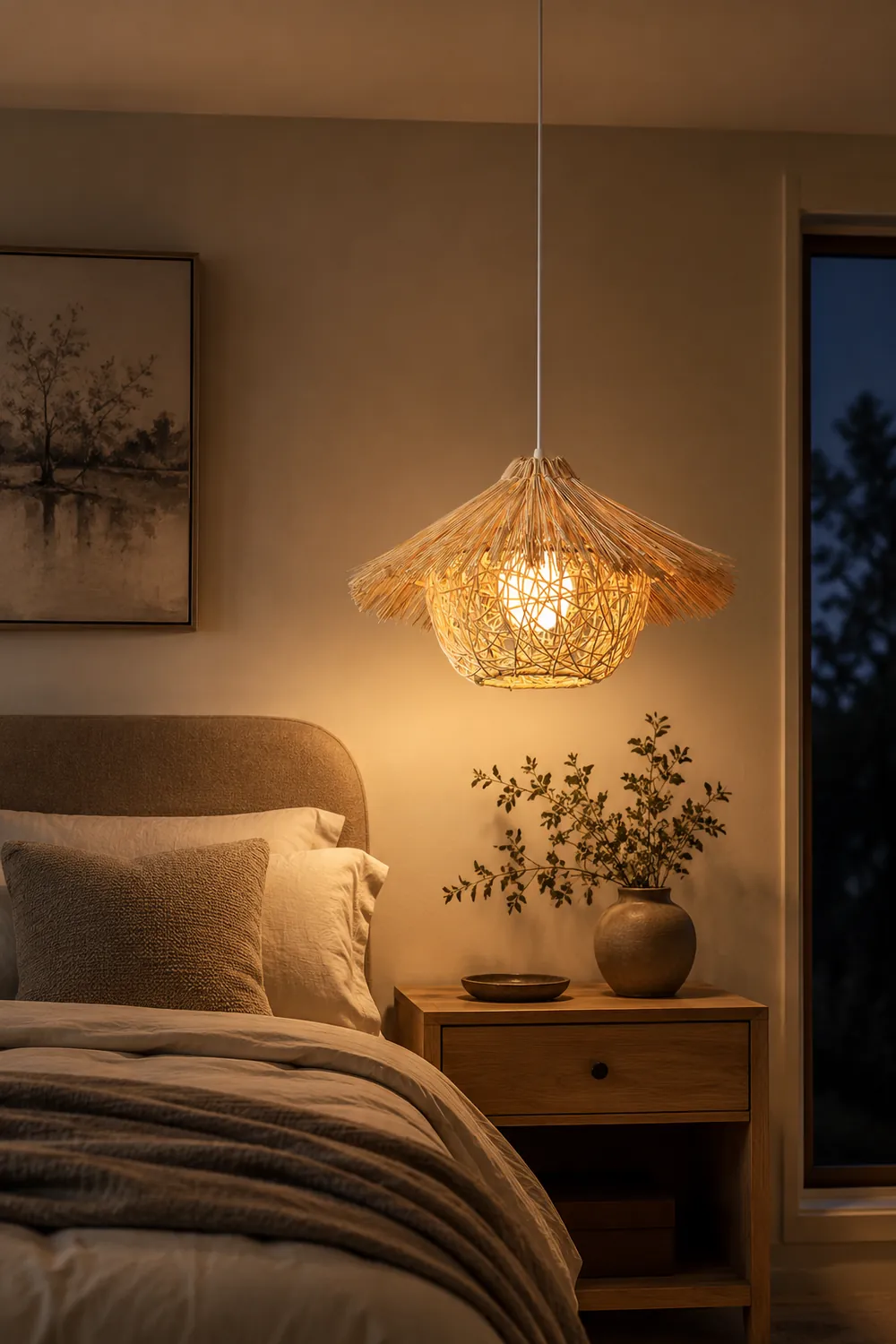 Straw Hat Pendant Light - Lumpaz