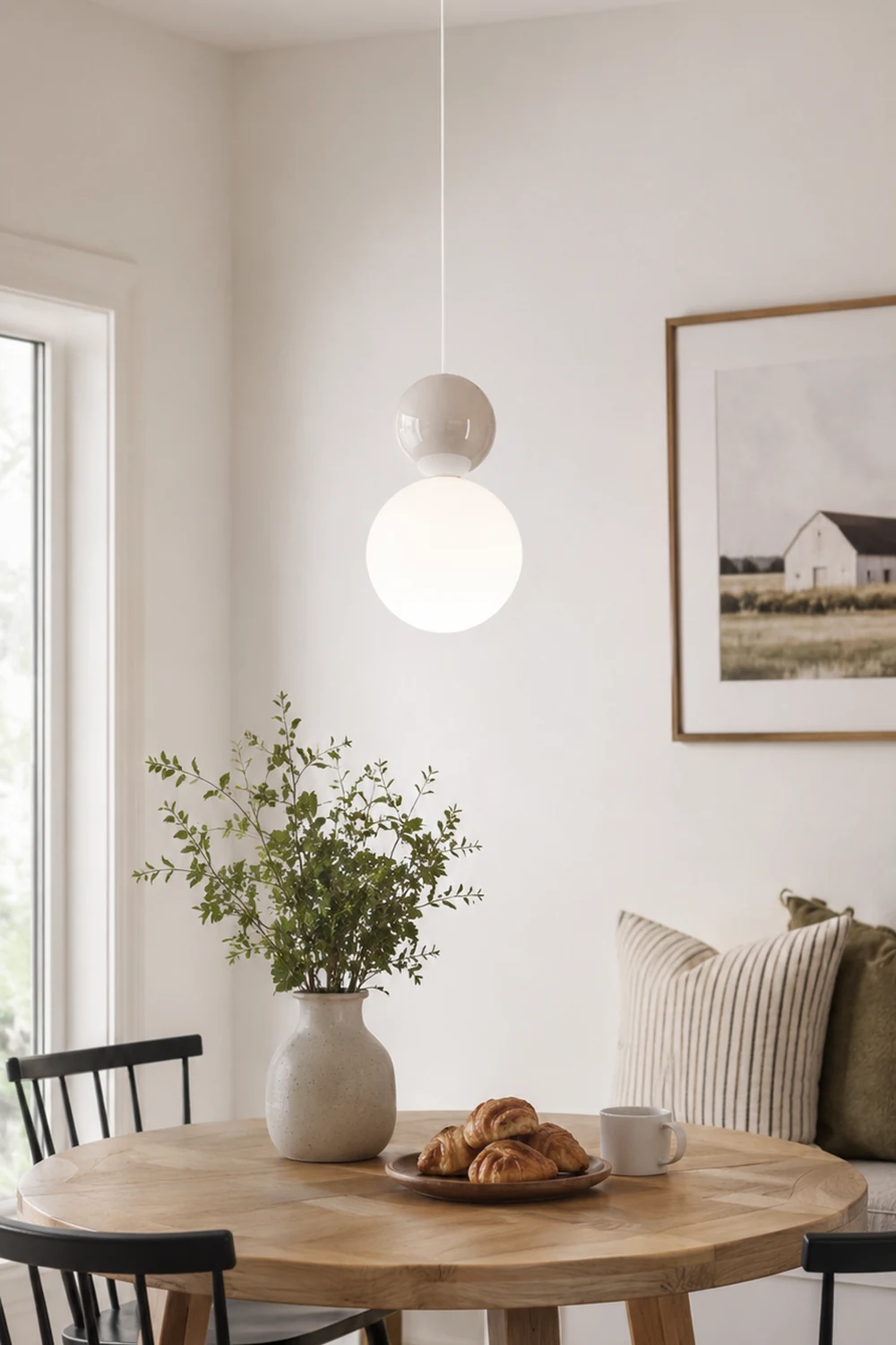 Acrylic Two Ball Pendant Light - Lumpaz