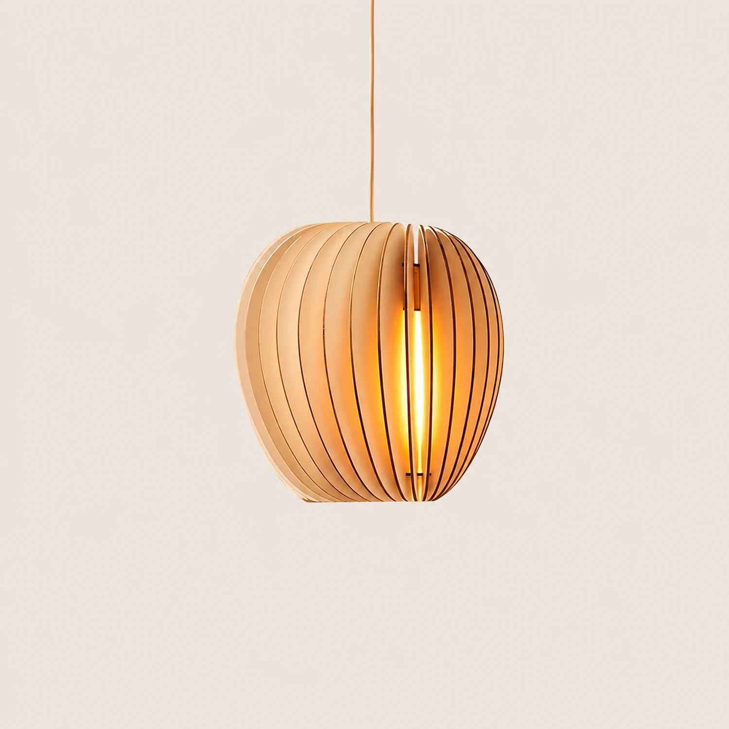 Wooden Orb Pendant Lamp - Lumpaz