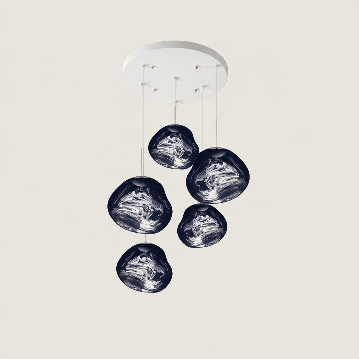 Multi Lava Round Pendant Lamp - Lumpaz