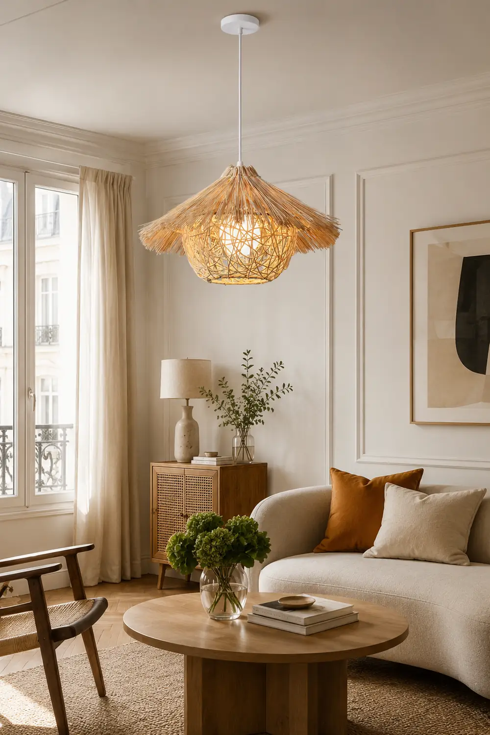 Straw Hat Pendant Light - Lumpaz