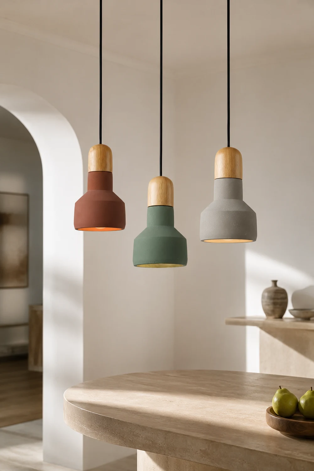 Nessa Wood Pendant Light - Lumpaz