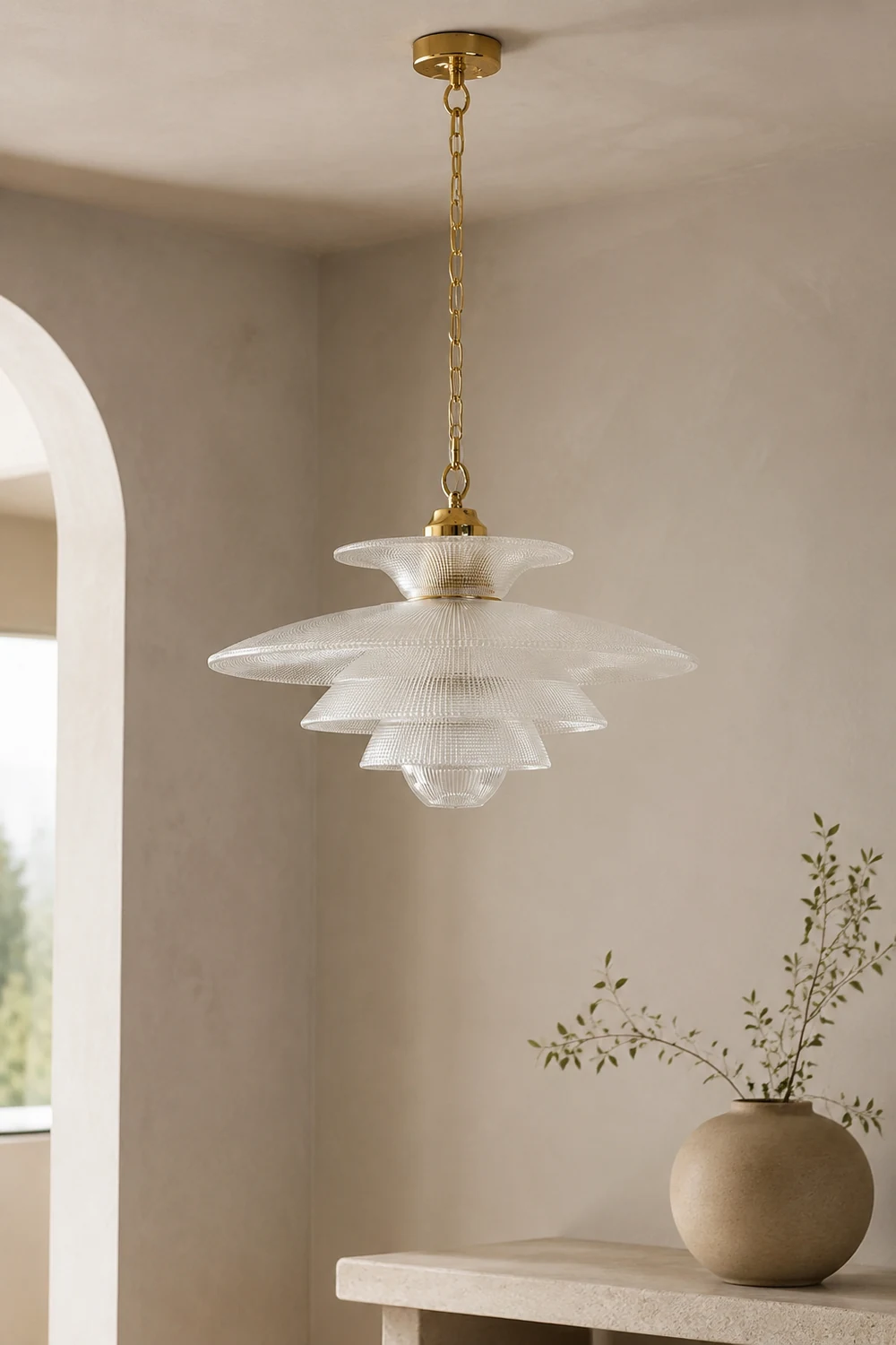 Grid Glass Pendant Light - Lumpaz