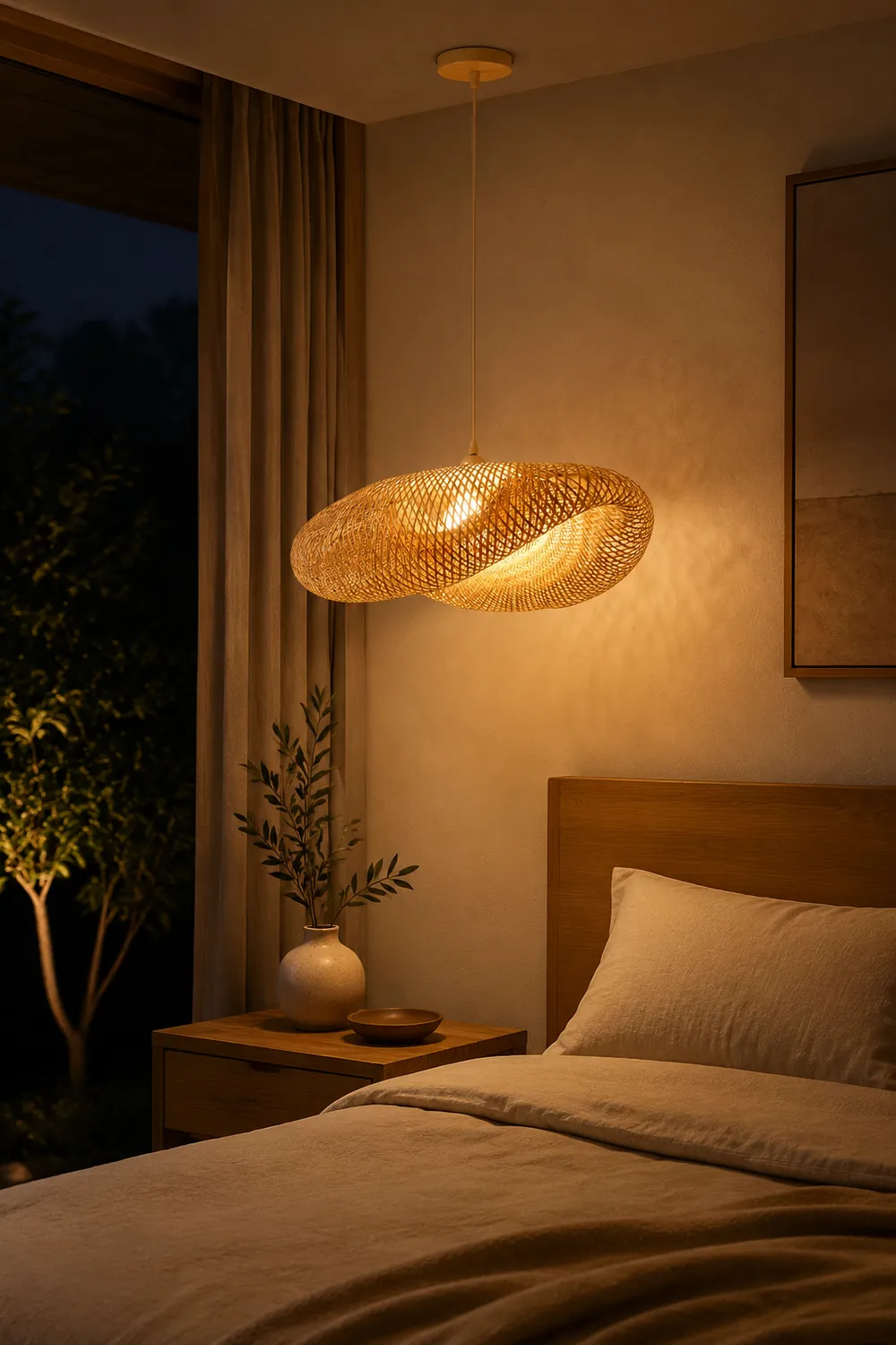 Bamboo Weaving Pendant Lamp - Lumpaz