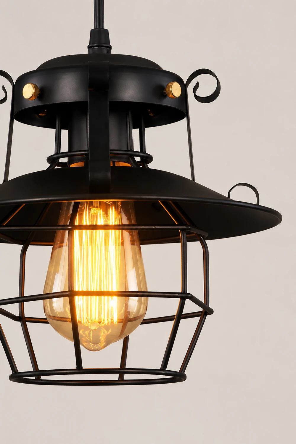 Retro Birdcage Pendant Light - Lumpaz