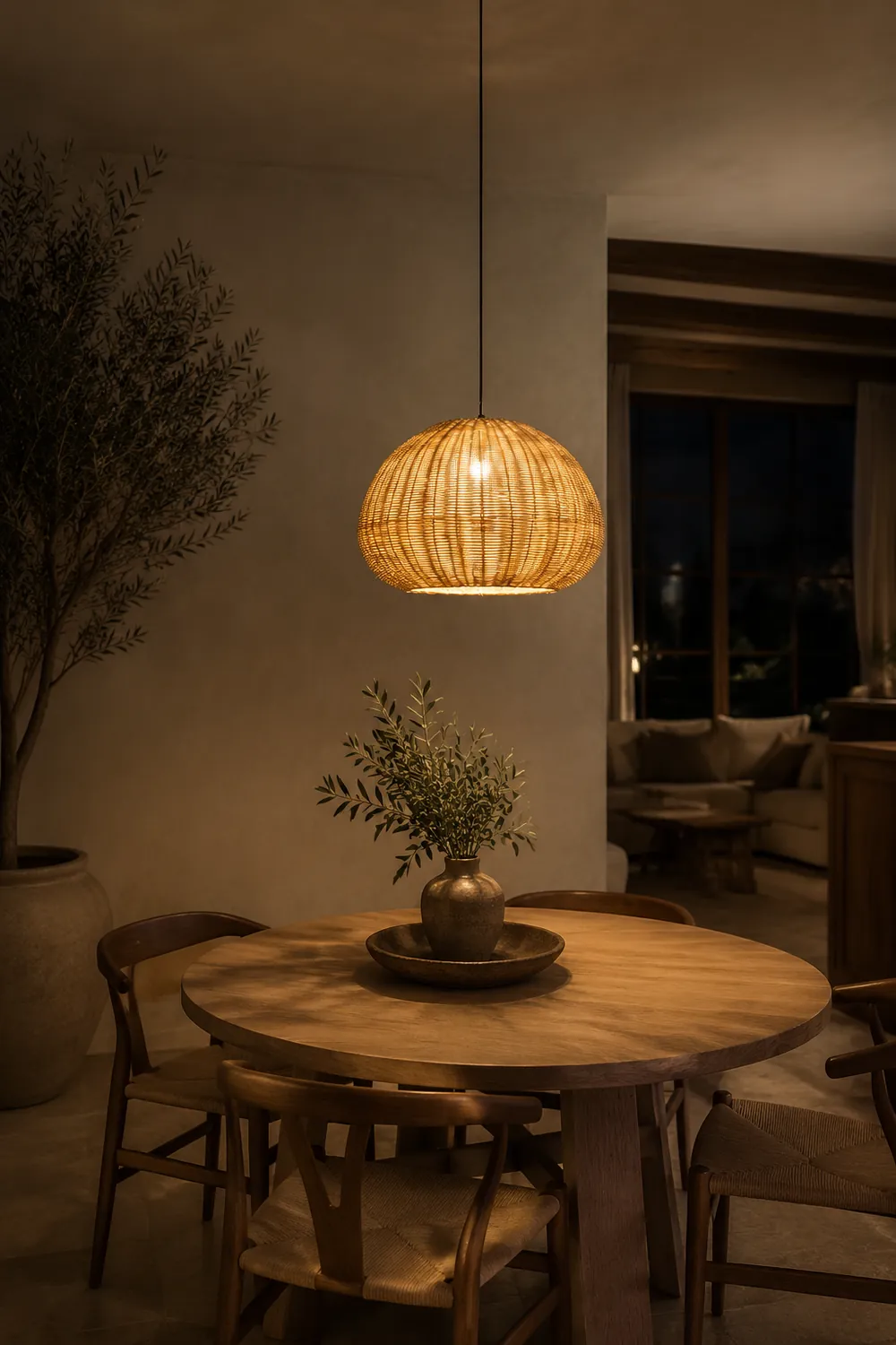 Bamboo Camden Pendant Light - Lumpaz