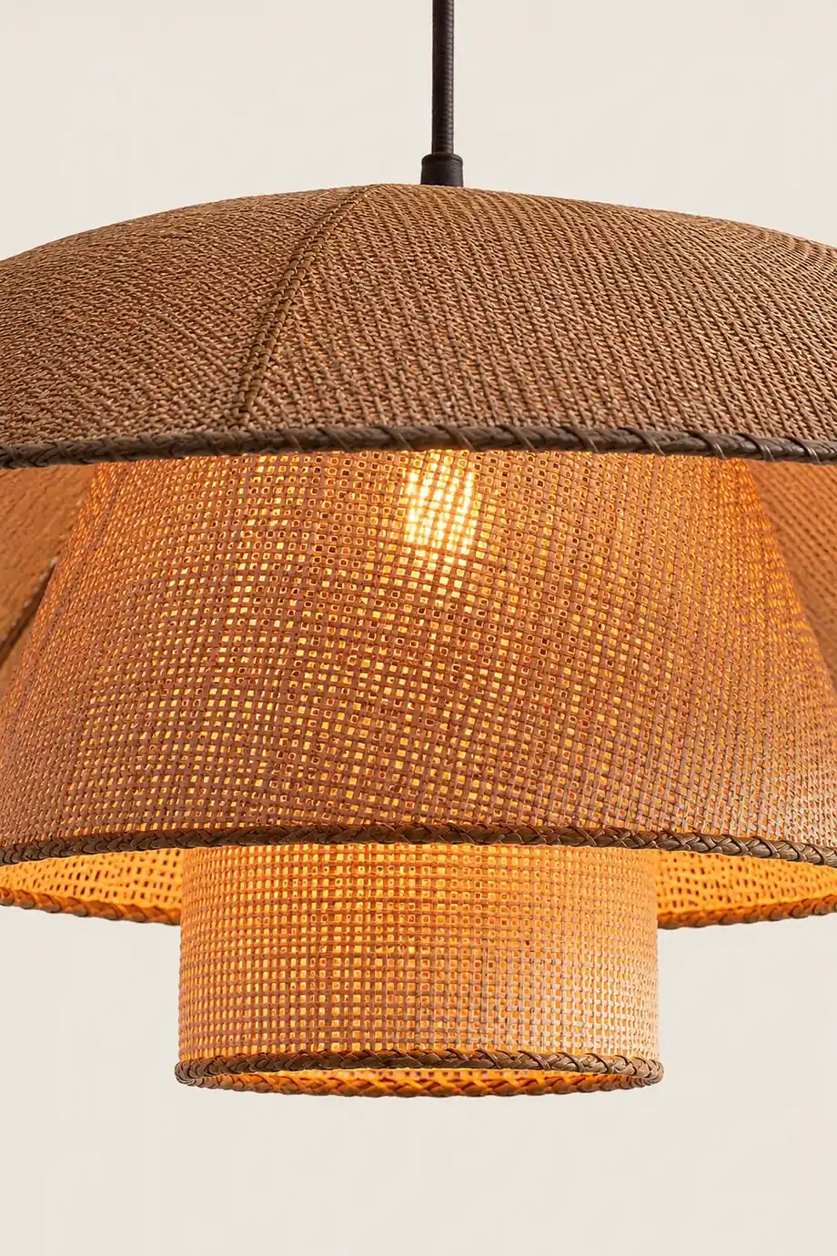 Hat Weave Rattan Pendant Lamp - Lumpaz