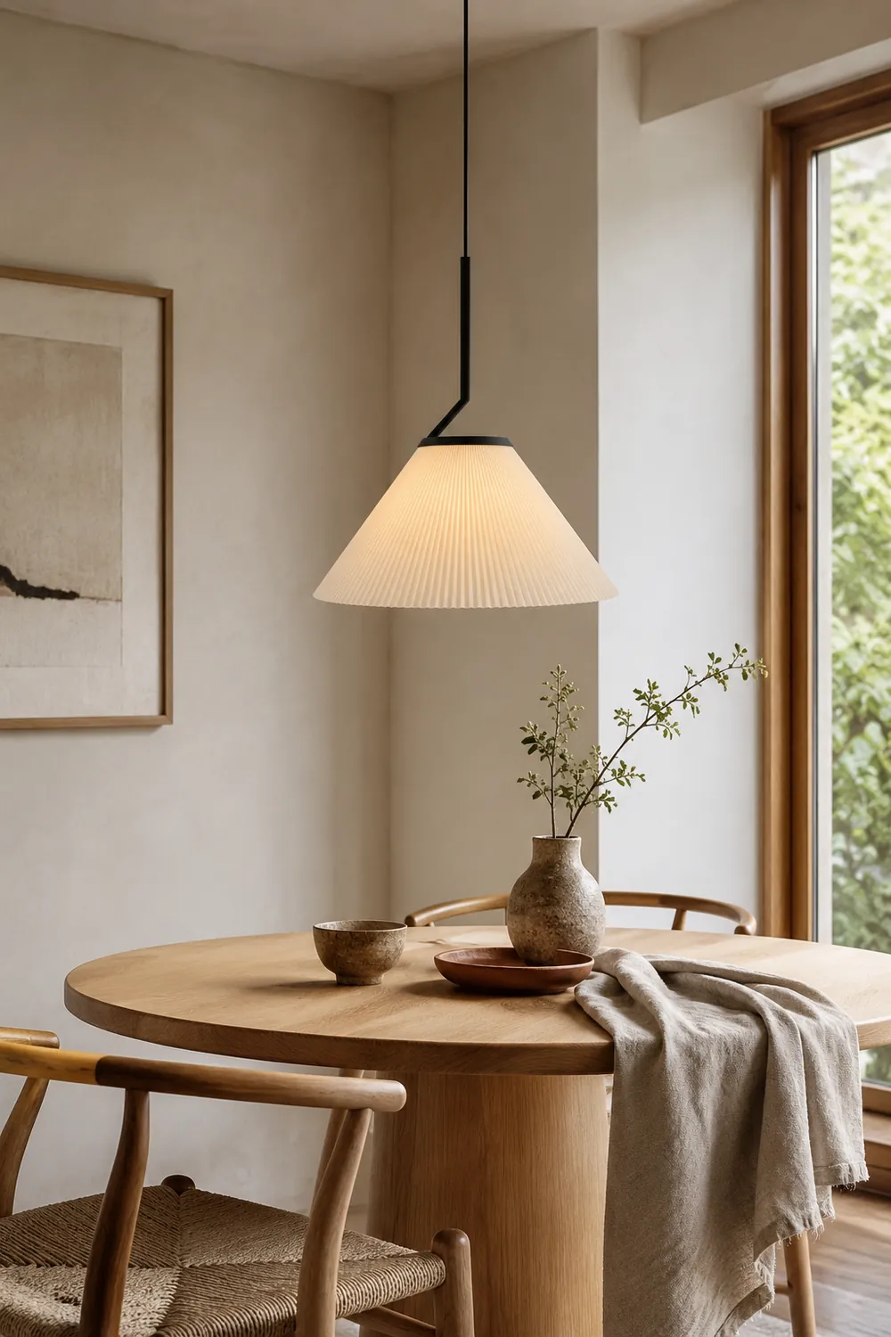Pleated Skirt Pendant Light - Lumpaz