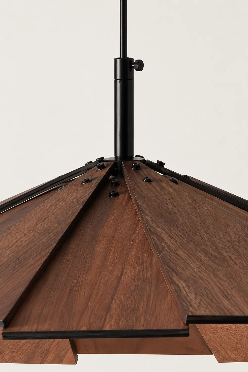 Umbrella Wooden Pendant Light - Lumpaz