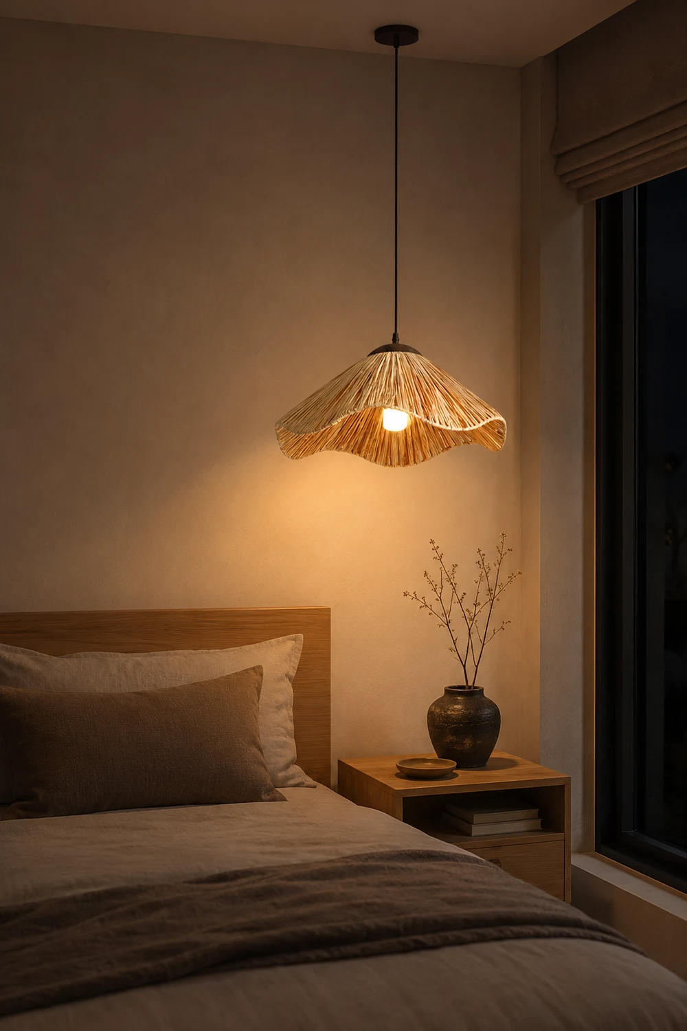Straw Weaving Pendant Lamp - Lumpaz