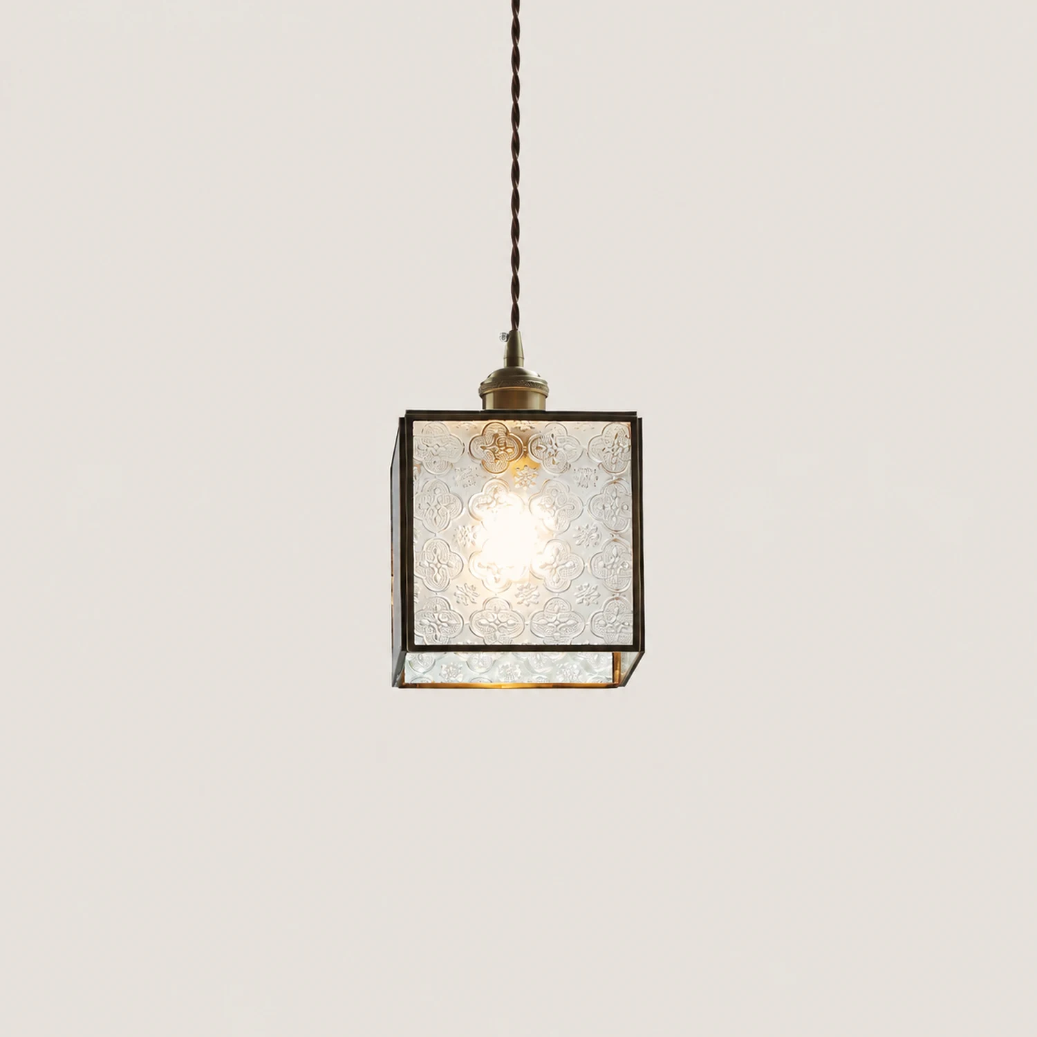 Patterned Glass Pendant Lamp - Lumpaz