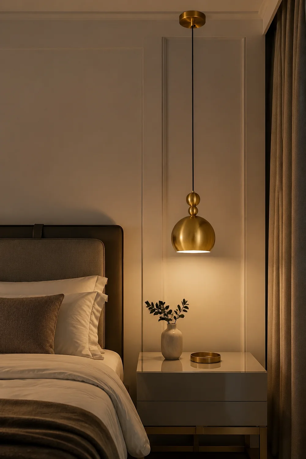 Palla Brass Pendant Lamp - Lumpaz