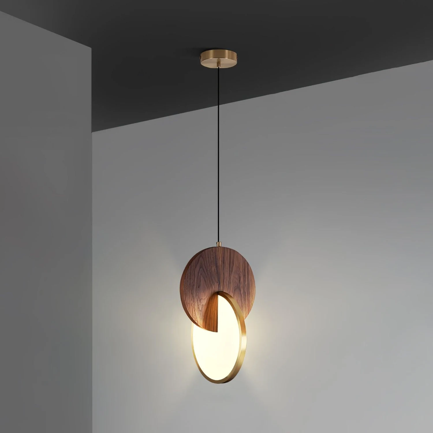 Double Disk Pendant Lamp - Lumpaz