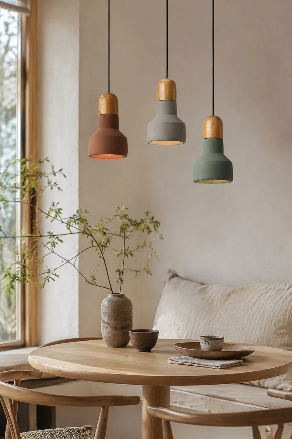 Nessa Wood Pendant Light - Lumpaz