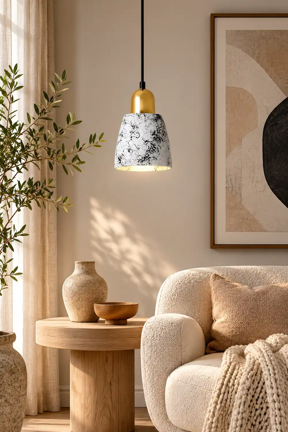 Hubble Cement Pendant Lights - Lumpaz