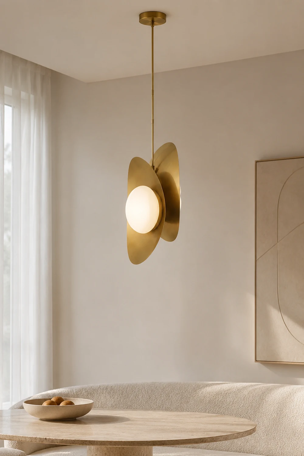 Golden Petal Pendant Lamp - Lumpaz