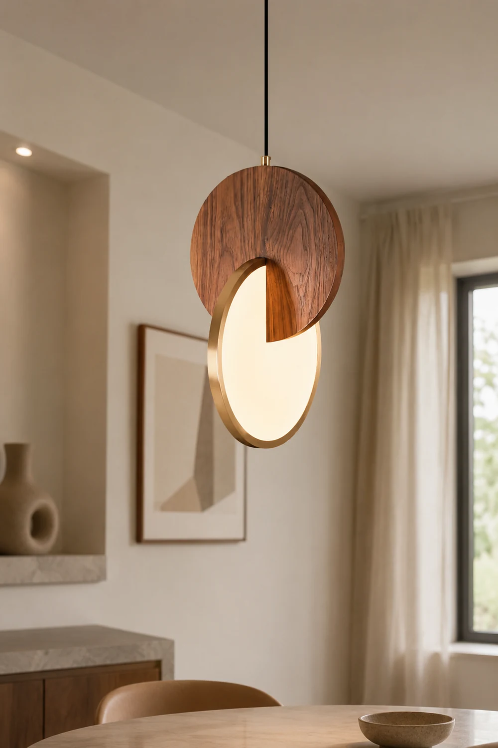 Double Disk Pendant Lamp - Lumpaz