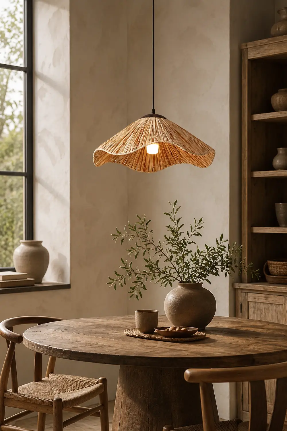 Straw Weaving Pendant Lamp - Lumpaz