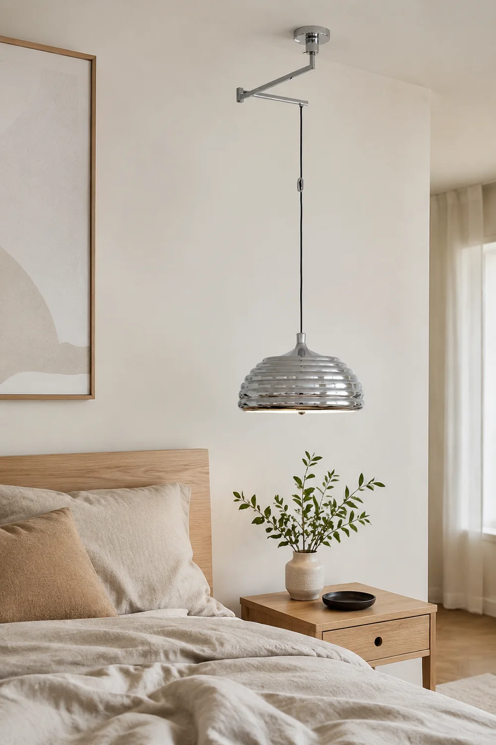 Saturno Chrome Pendant Lamp - Lumpaz