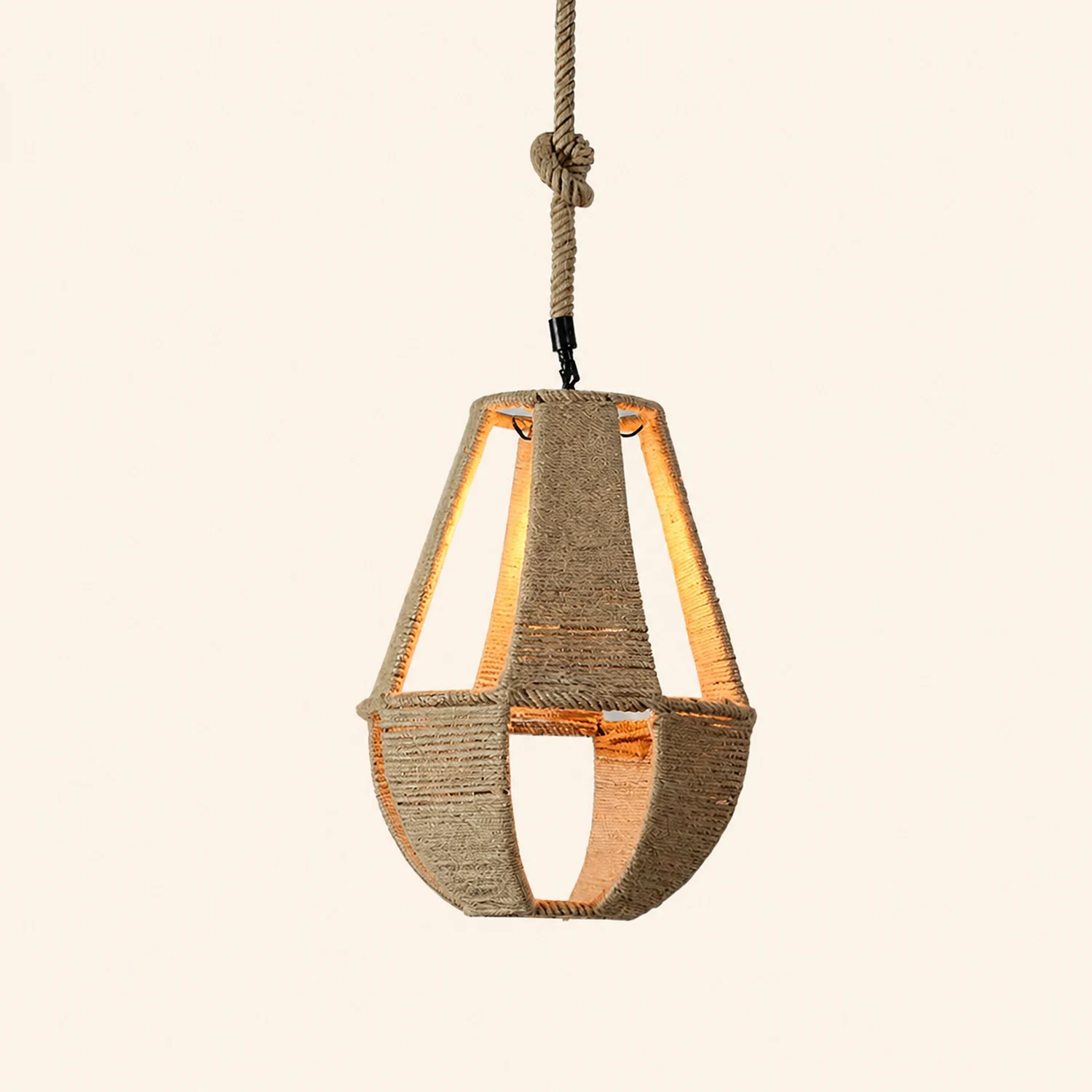 Retro Hemp Rope Interesting Pendant Light - Lumpaz