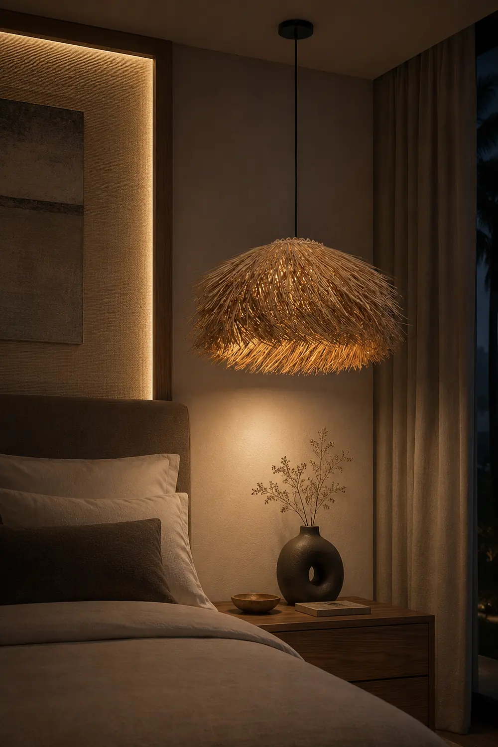 Hues Wicker Pendant Lamp - Lumpaz