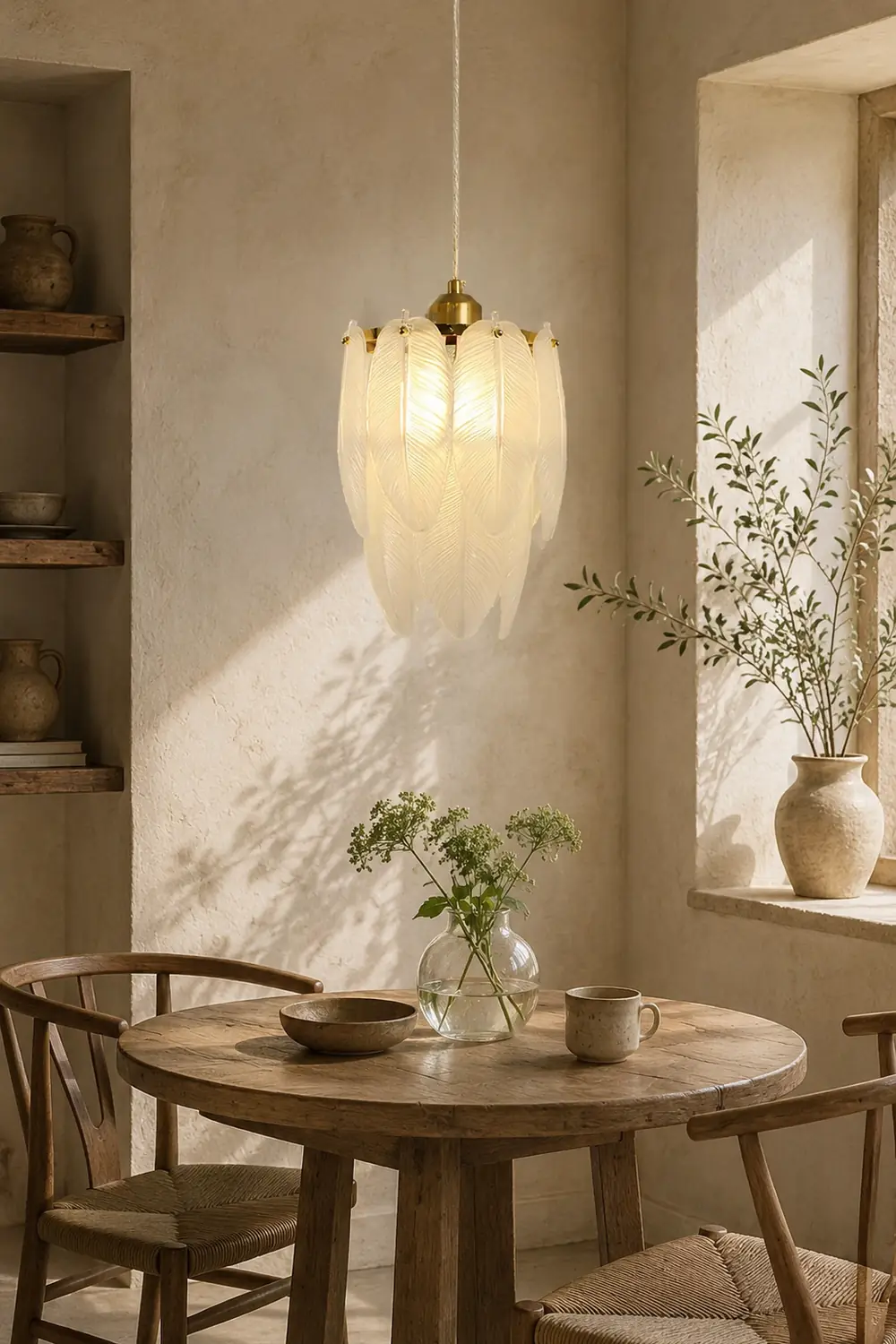 Glass Feather Pendant Light - Lumpaz