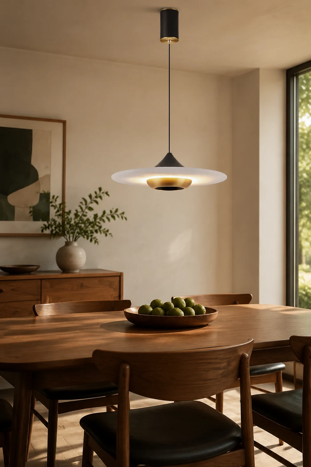 Flying Saucer Marble Pendant Lamp - Lumpaz