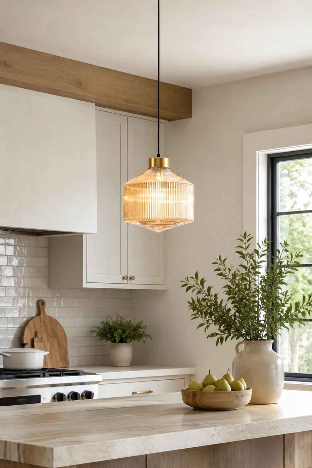 Striped Spinning Top Pendant Light - Lumpaz