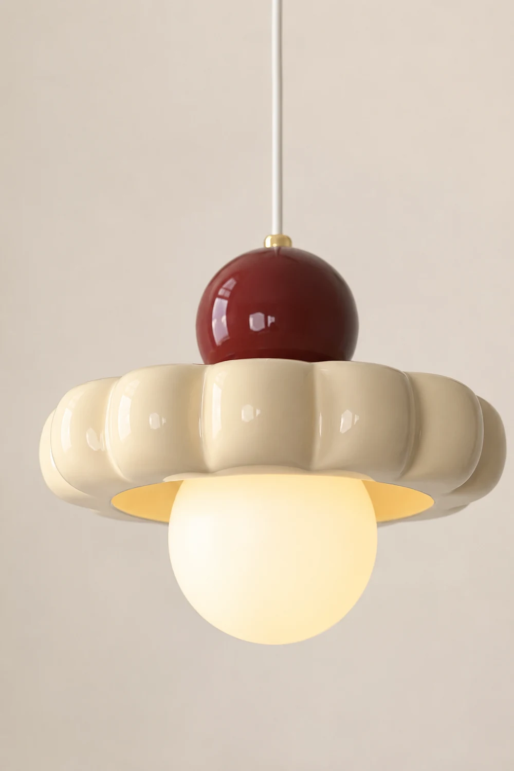Cream Cloud Pendant Lamp - Lumpaz
