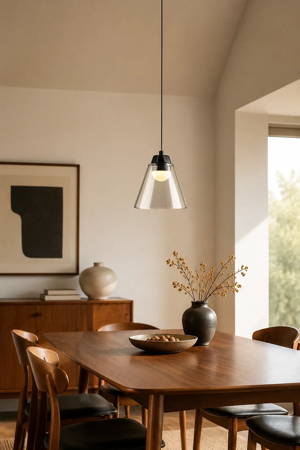 Sculptural Glass Pendant Lamp - Lumpaz