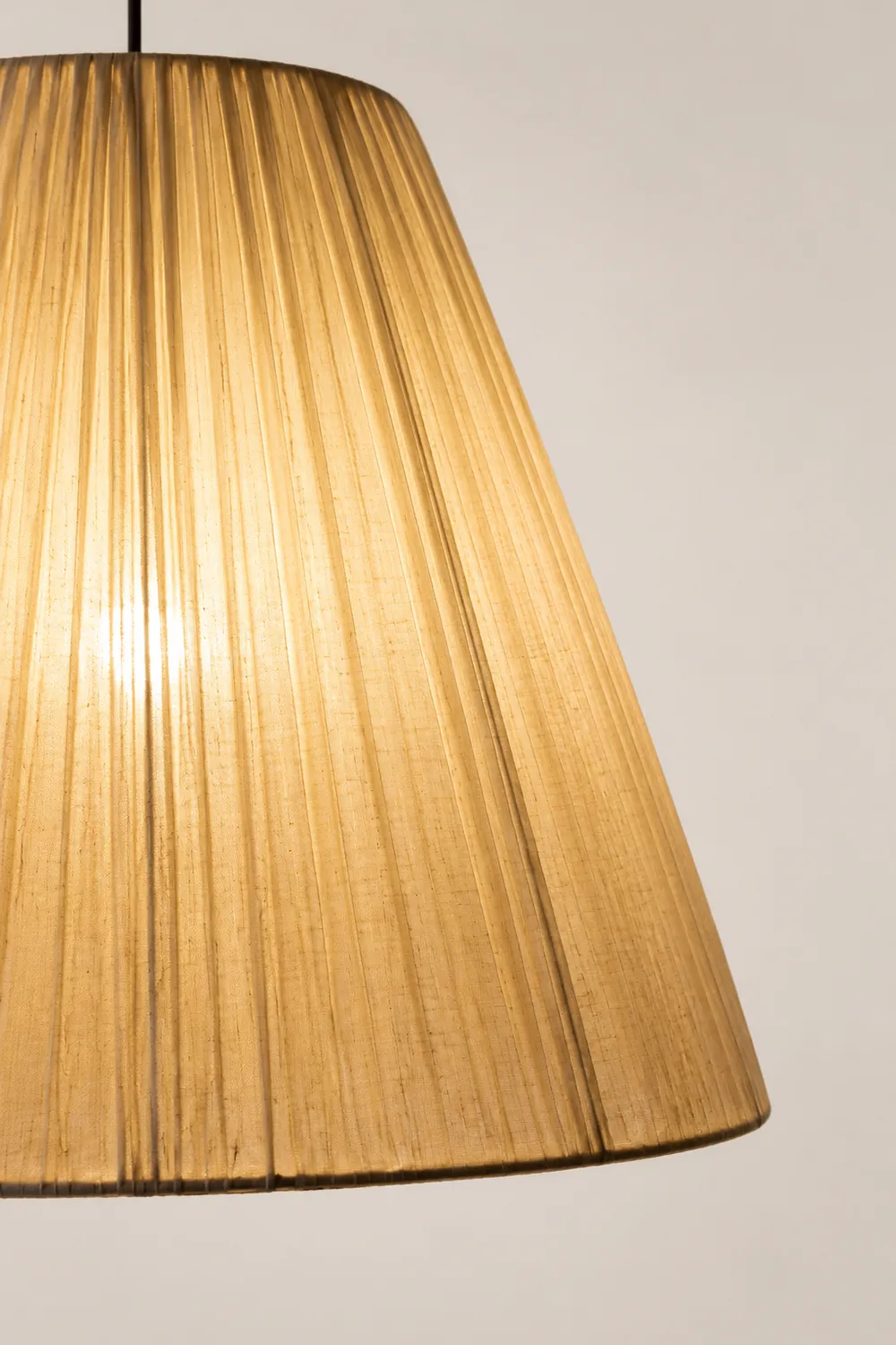 Textile Taper Pendant Lamp - Lumpaz