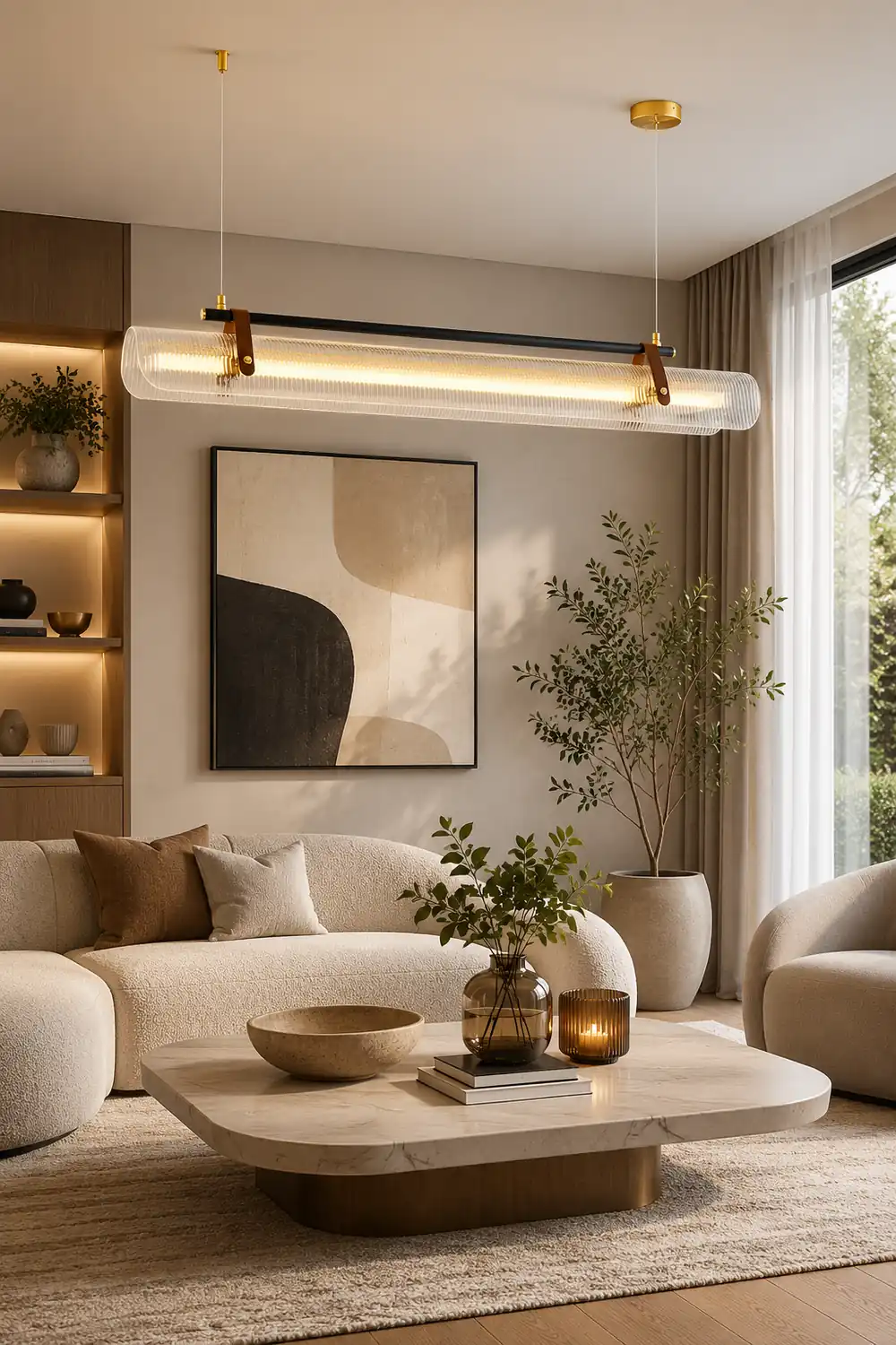 Acrylic Linear Chandelier - Lumpaz