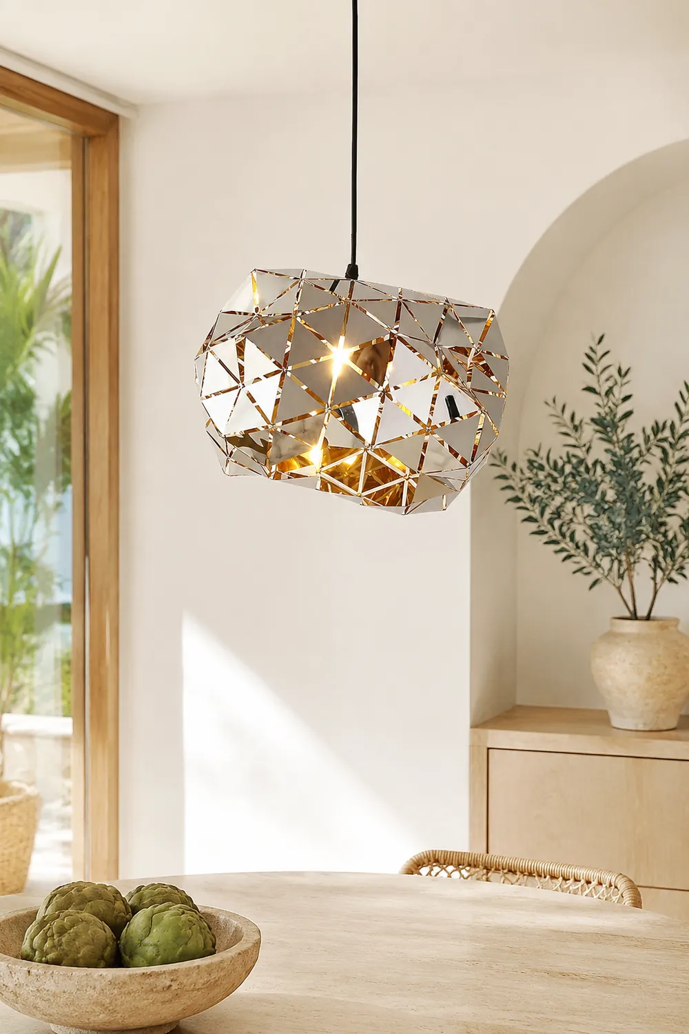 Geometric Panel Pendant Lamp - Lumpaz