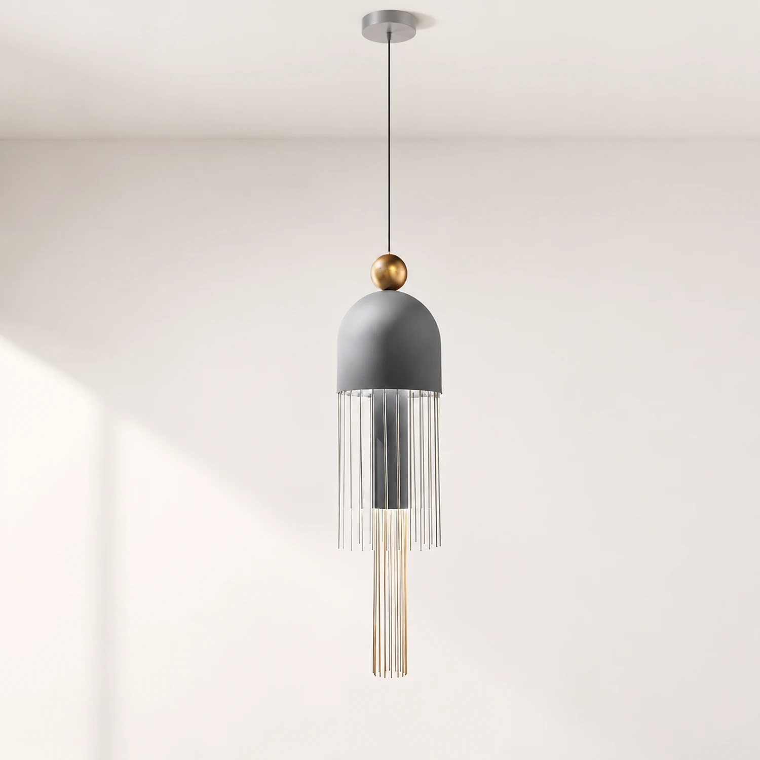Metal Glass Pendant Light - Lumpaz