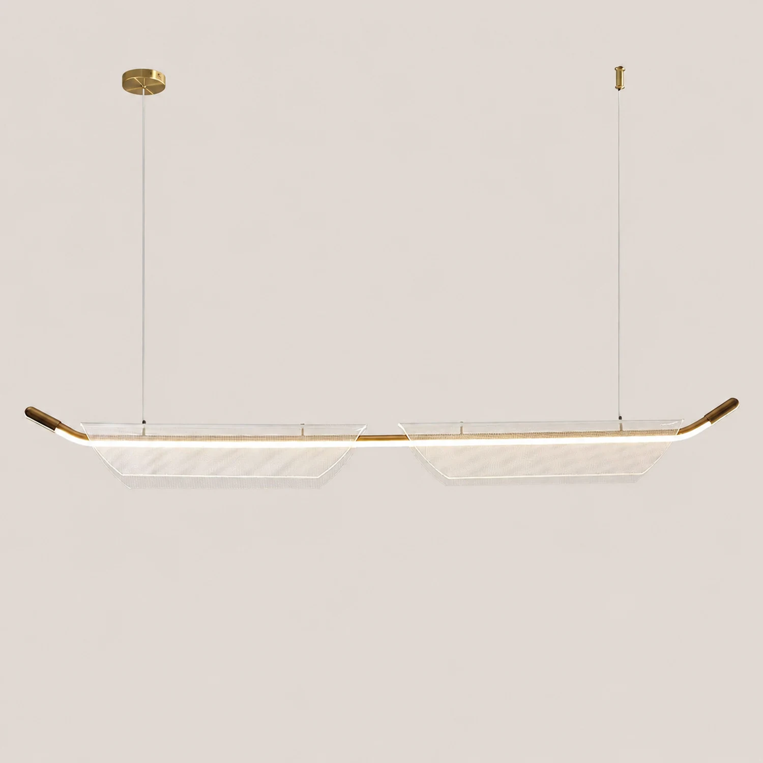 Two Boats Acrylic Pendant Light - Lumpaz