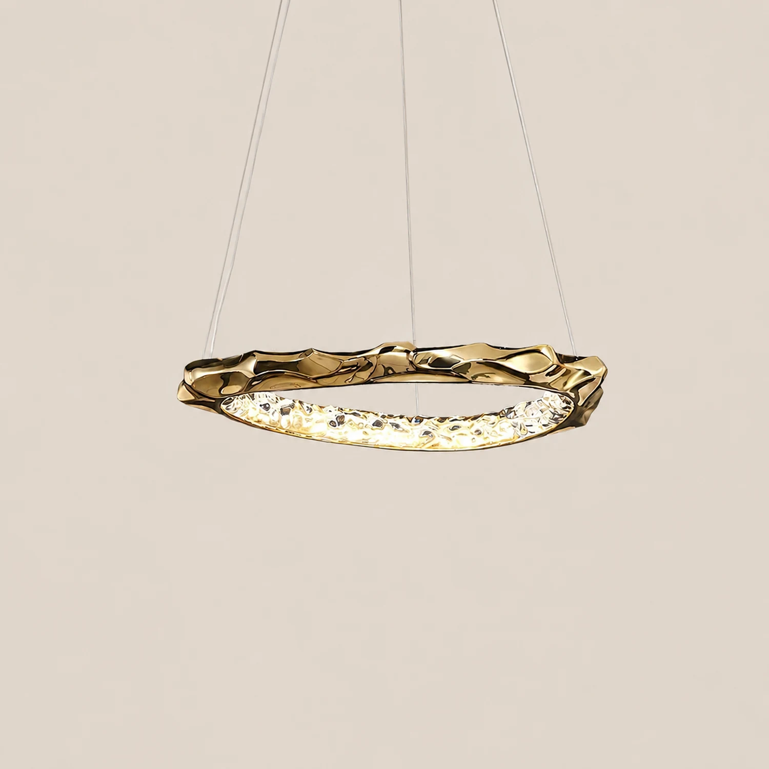 Resin Circlet Brass Pendant Lamp - Lumpaz