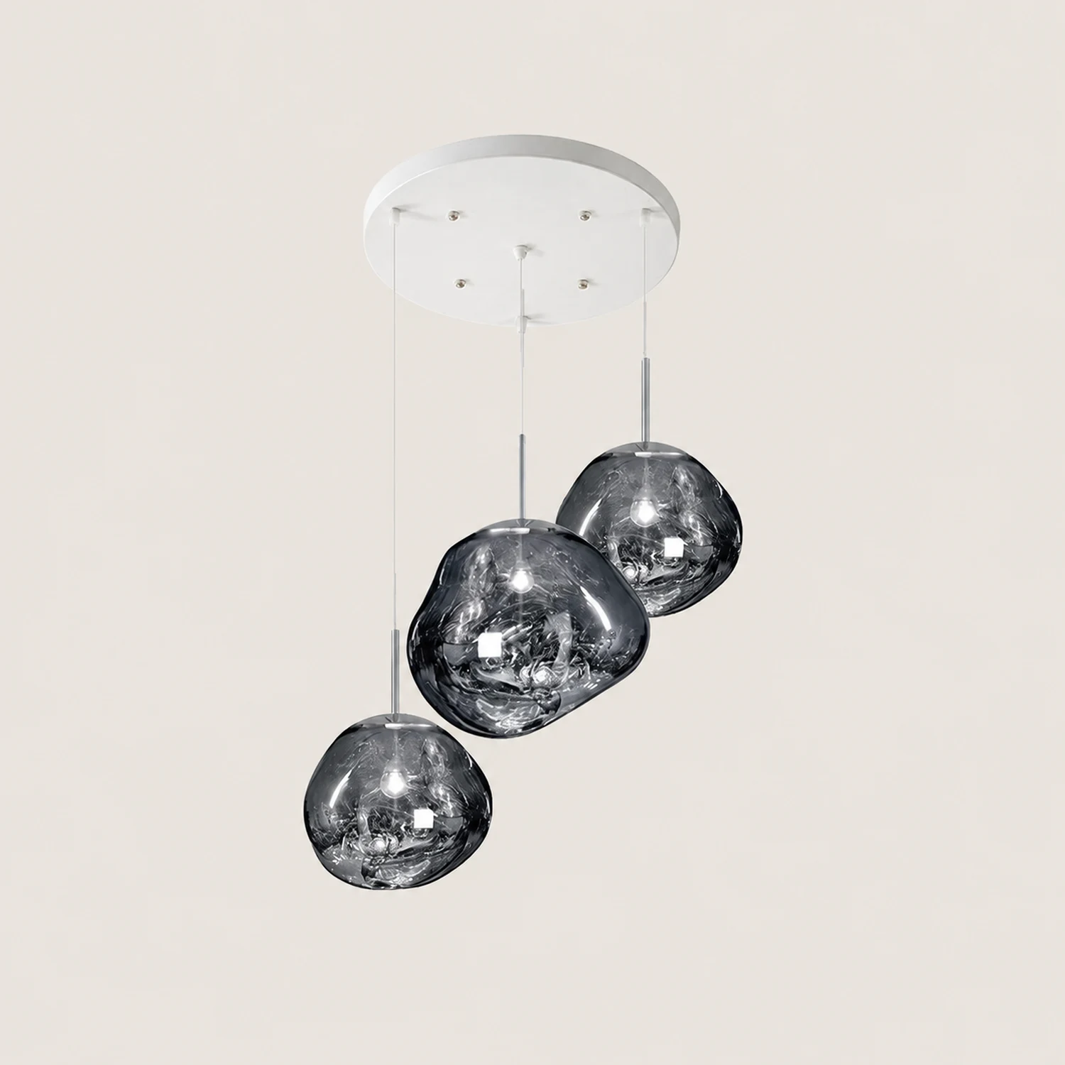 Multi Lava Round Pendant Lamp - Lumpaz