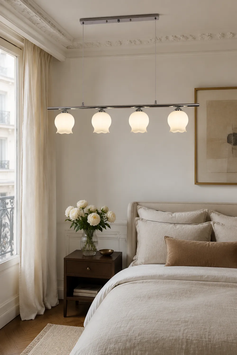 Floral Glass Modern Pendant Lamp - Lumpaz