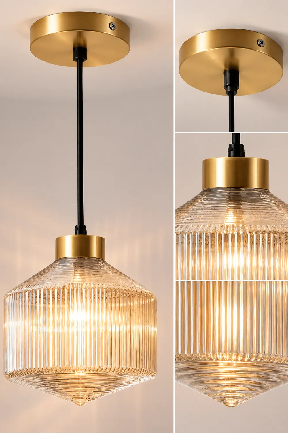 Striped Spinning Top Pendant Light - Lumpaz