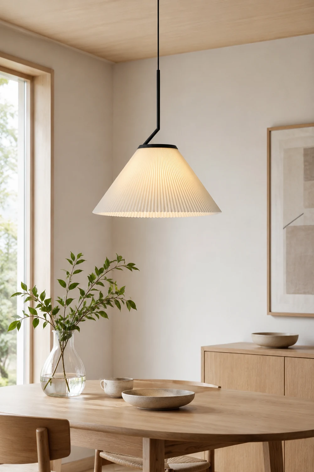 Pleated Skirt Pendant Light - Lumpaz