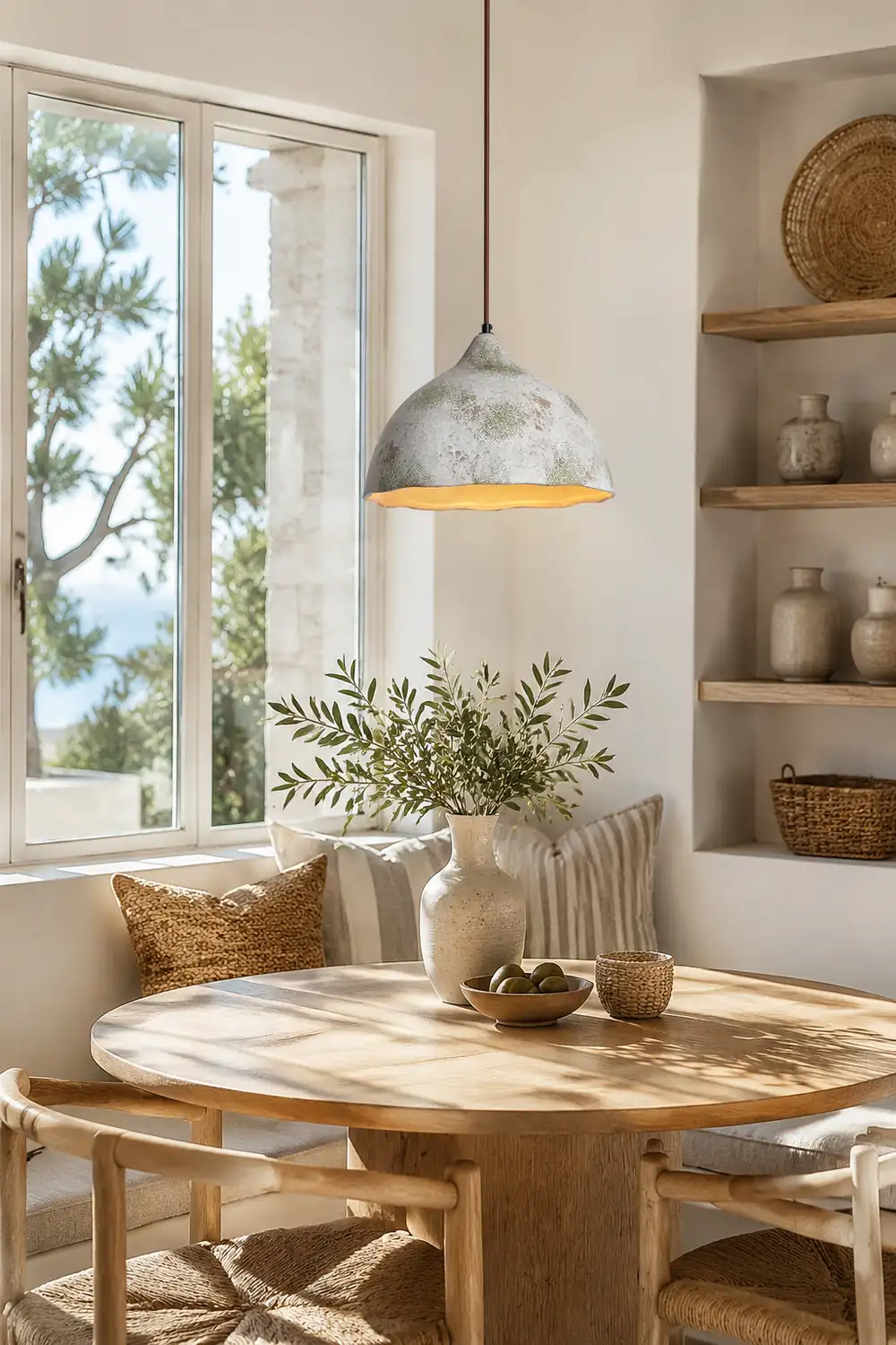Pear Shape Ceramic Pendant Light - Lumpaz