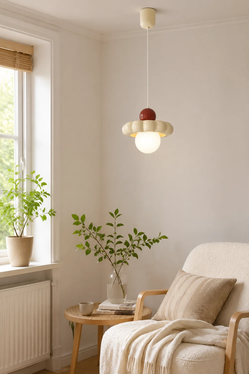 Cream Cloud Pendant Lamp - Lumpaz