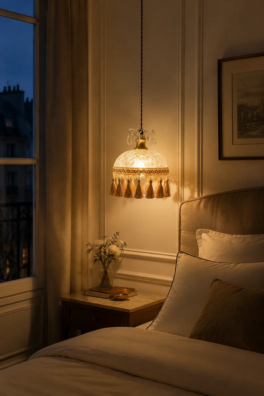 Bowl Tassel Pendant Light - Lumpaz