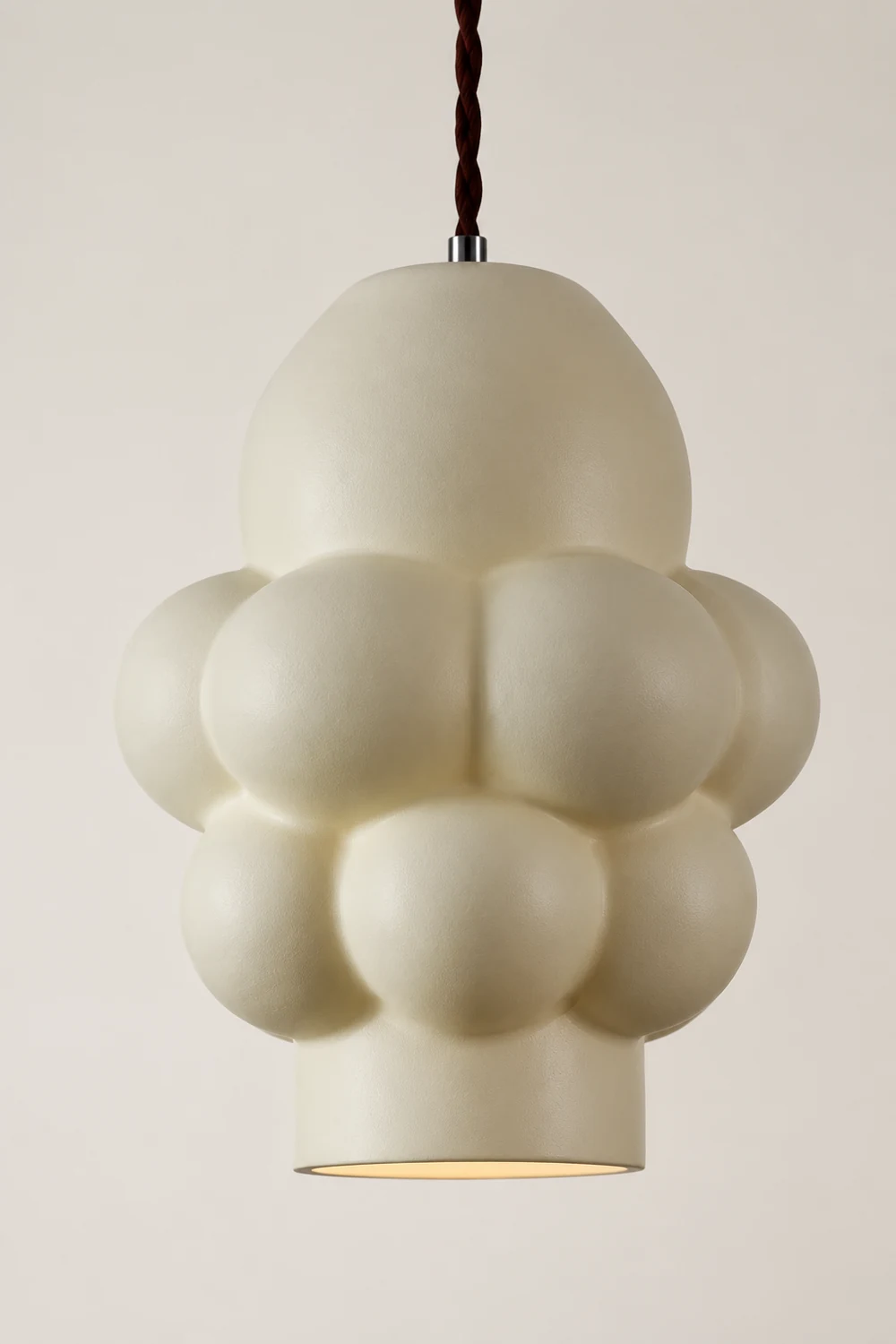 Resin Cream Pendant Lamp - Lumpaz