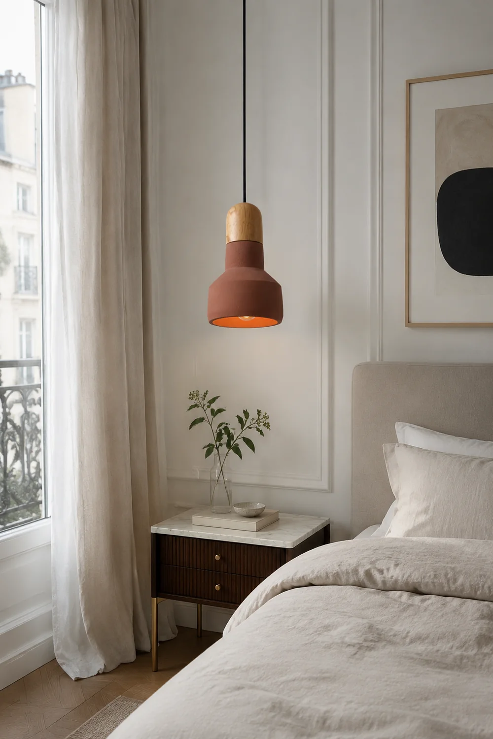 Nessa Wood Pendant Light - Lumpaz
