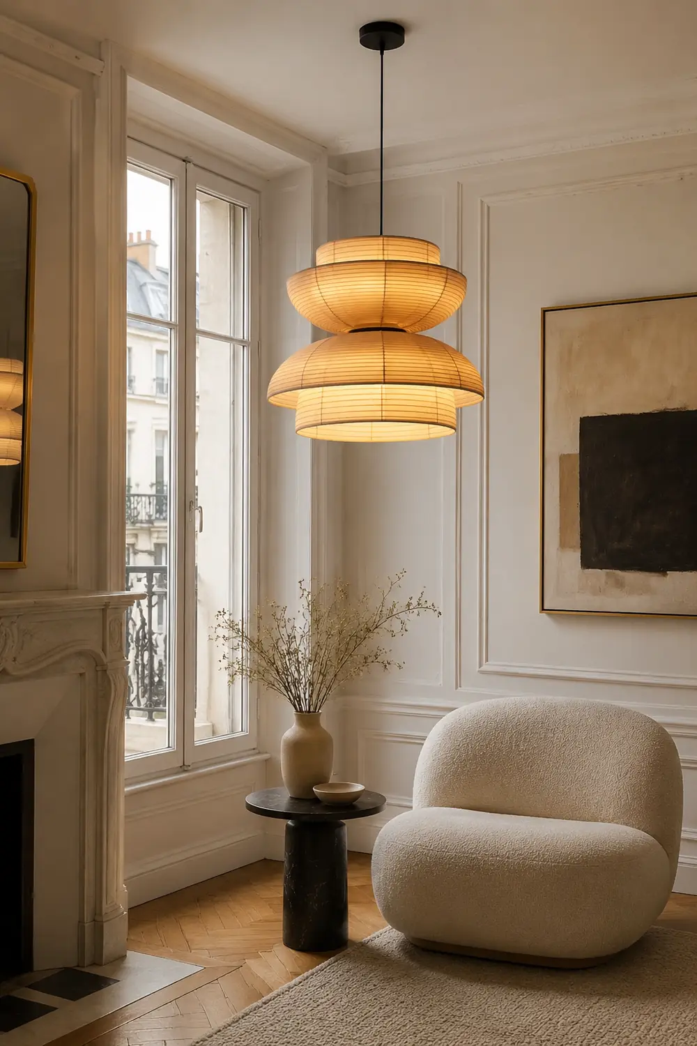 Fabric Art Hanging Lamp - Lumpaz