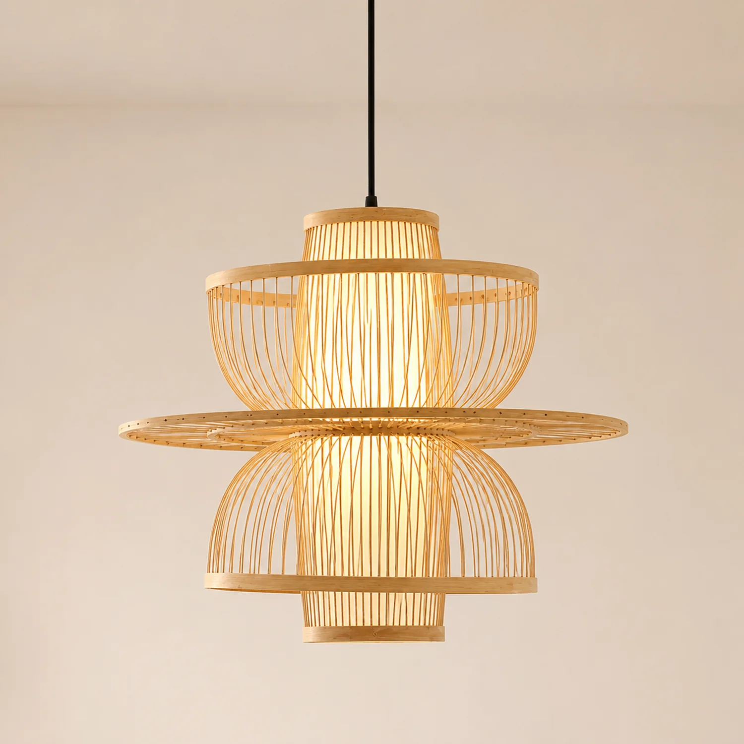Handmade Sigyn Bamboo Pendant Lamp - Lumpaz