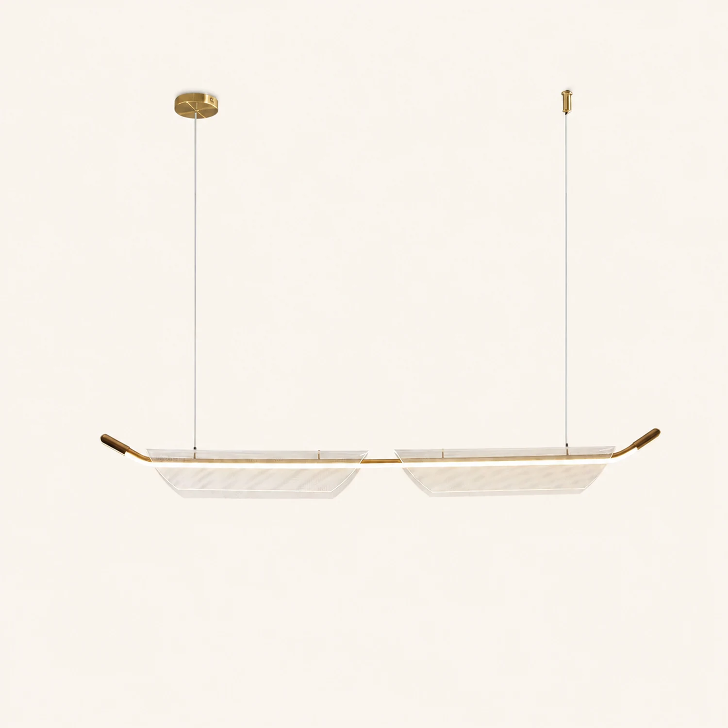 Two Boats Acrylic Pendant Light - Lumpaz