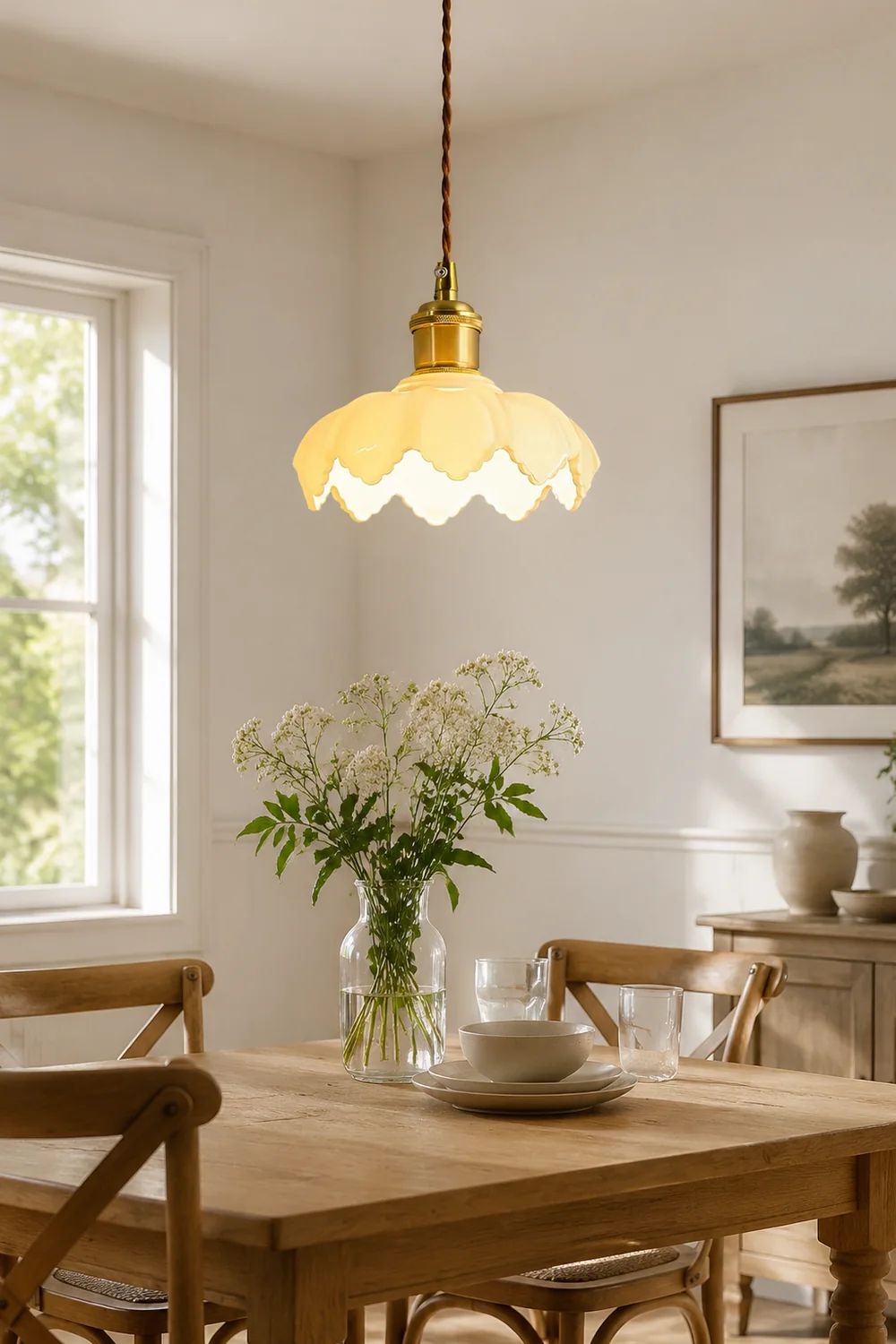 French Petal Pendant Light - Lumpaz